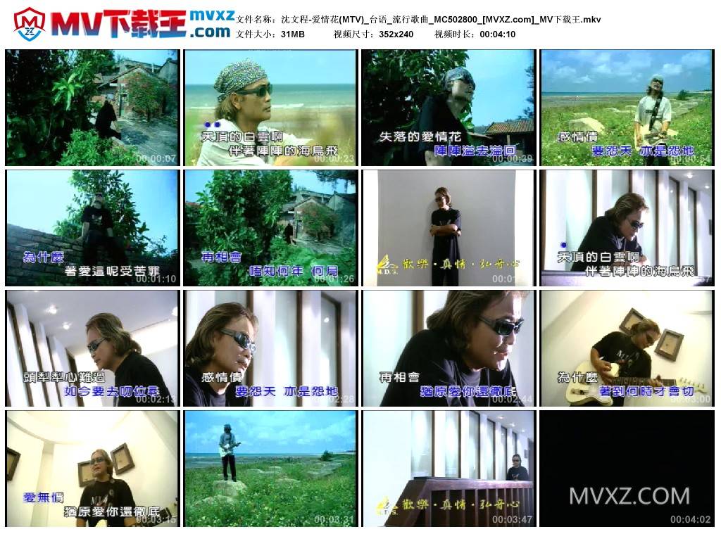 沈文程-爱情花(MTV)_台语_流行歌曲_MC502800